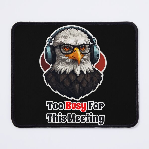 Item preview, Funny Corporate Animals - Eagle Upset by Useless Meetings designed and sold by Ridiculam Toga.