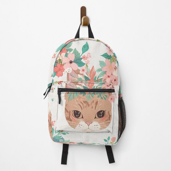 Item preview, Cat with Flower on Head designed and sold by CoolPixels.