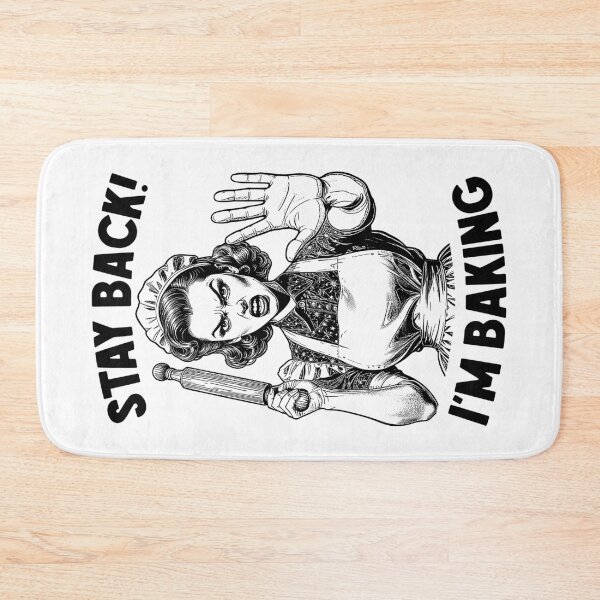 Item preview, Stay Back I'm Baking Funny Retro Vintage Baker Woman Cook designed and sold by GrandeDuc.