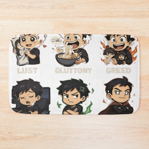 Item preview, Chibi Seven Deadly Sins – Cute Anime Meme Set designed and sold by Boohoo Beach.