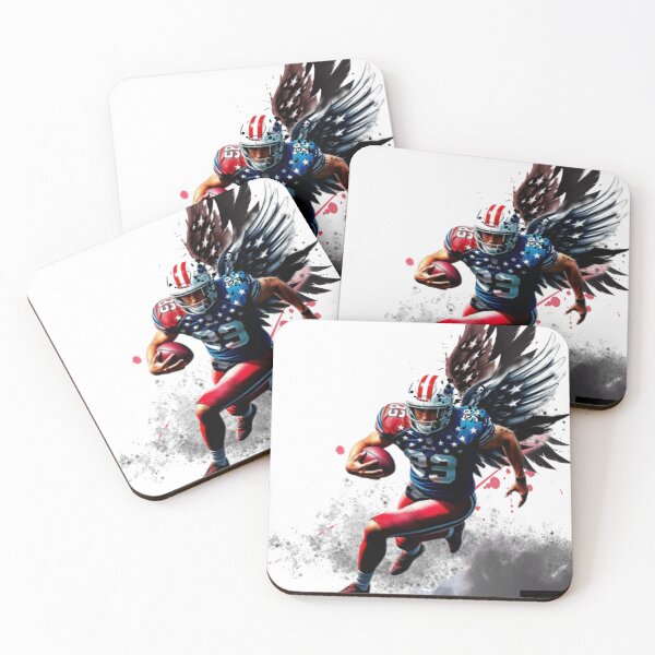 Item preview, Winged warrior charging down the football field. designed and sold by ValiantKnights.