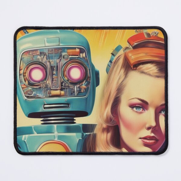 Item preview, Robot Love Art Illustrations Midcentury | #29 designed and sold by NickWhittleArt.