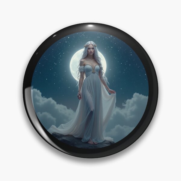 Item preview, Selene – Goddess of the Moon in Starlit Serenity 9 designed and sold by SentientGallery.