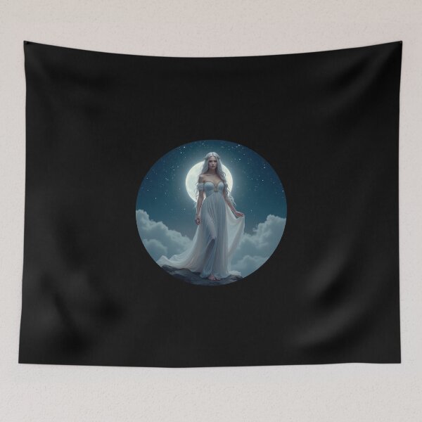Item preview, Selene – Goddess of the Moon in Starlit Serenity 9 designed and sold by SentientGallery.