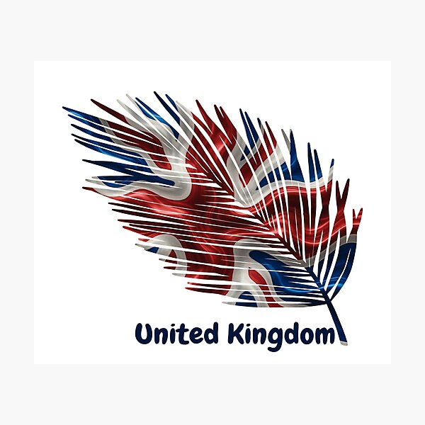 Item preview, Abstract Flag of the United Kingdom – Feather Design designed and sold by Artejorge48.