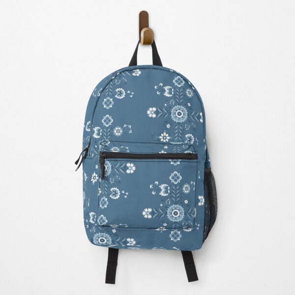 Item preview, Blue pattern inspired by traditional Swedish embroidery designed and sold by Studio Mattie.