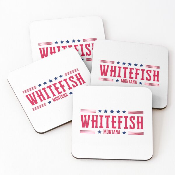 Item preview, WHITEFISH MONTANA Stars & Stripes designed and sold by BL Travel Designs.