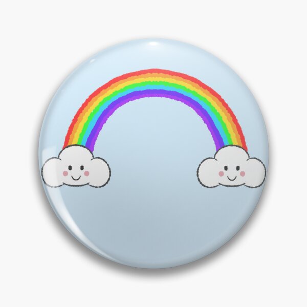 Item preview, Rainbow with happy clouds designed and sold by SkyMayDraws.