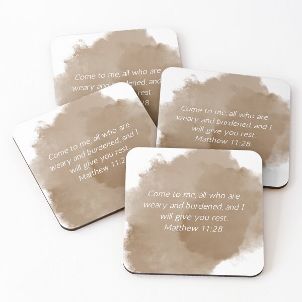 Item preview, Come to me, all who are weary and burdened, and I will give you rest. Matthew 11:28 designed and sold by IntheLightSola.