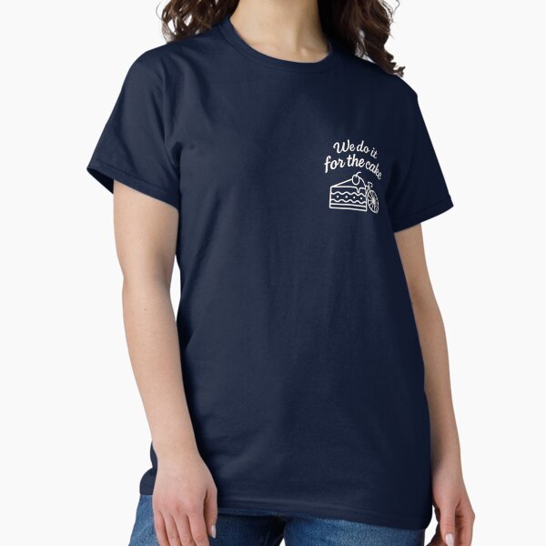 Item preview, We do it for the cake Cycling T-shirt Cherry Cream designed and sold by velosoul.
