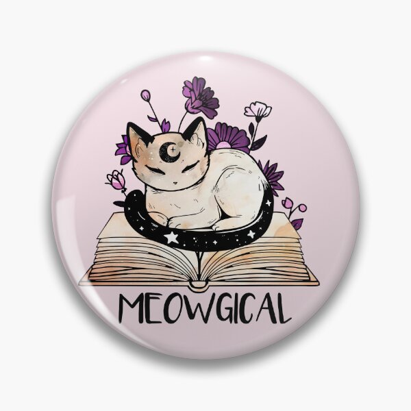 Item preview, Meowgical - Magical Bookish Cat designed and sold by witchlingart.