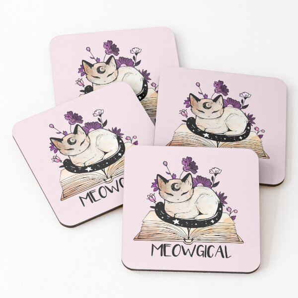 Item preview, Meowgical - Magical Bookish Cat designed and sold by witchlingart.
