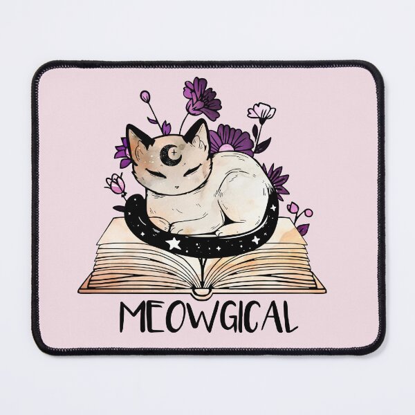 Item preview, Meowgical - Magical Bookish Cat designed and sold by witchlingart.