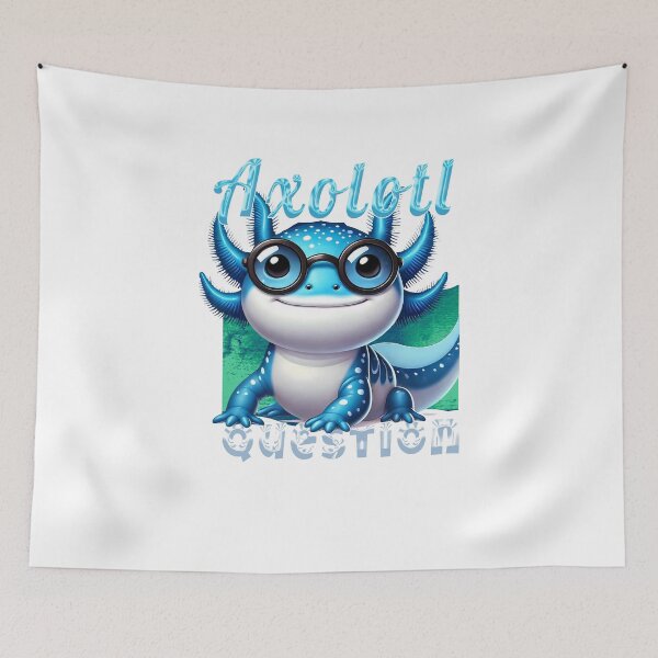 Item preview, Axolotl Questions, No Answers | Funny Axolotl Lover T-Shirt Design designed and sold by Grxcreation.