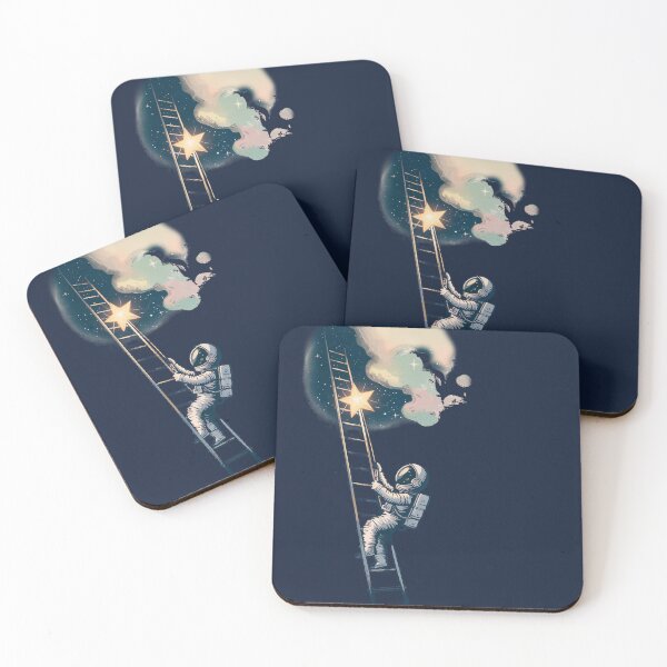 Item preview, Astronaut Climbing for the Stars – A Cosmic Dreamer’s Journey designed and sold by Sepinik.