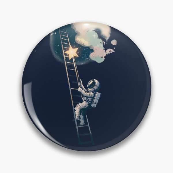 Item preview, Astronaut Climbing for the Stars – A Cosmic Dreamer’s Journey designed and sold by Sepinik.
