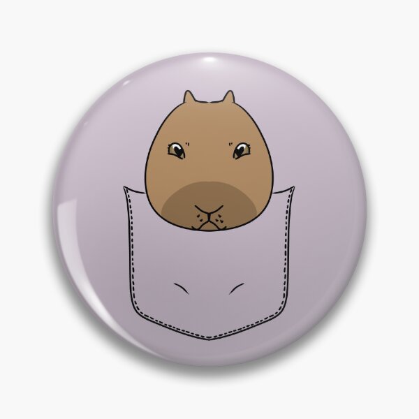 Item preview, Capybara in Pocket designed and sold by HugSomeNettles.
