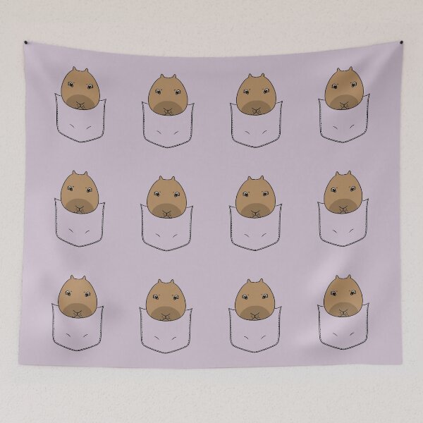 Item preview, Capybara in Pocket designed and sold by HugSomeNettles.