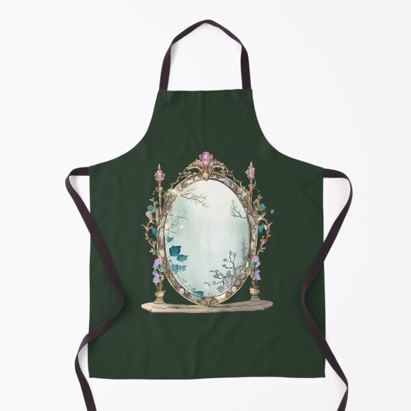 Item preview, Gold Mirror with Vines and Crystals - Fantasy/magical designed and sold by Wildflowerfae.