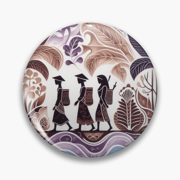 Item preview, Batik landscape with figures designed and sold by Sigtrix.