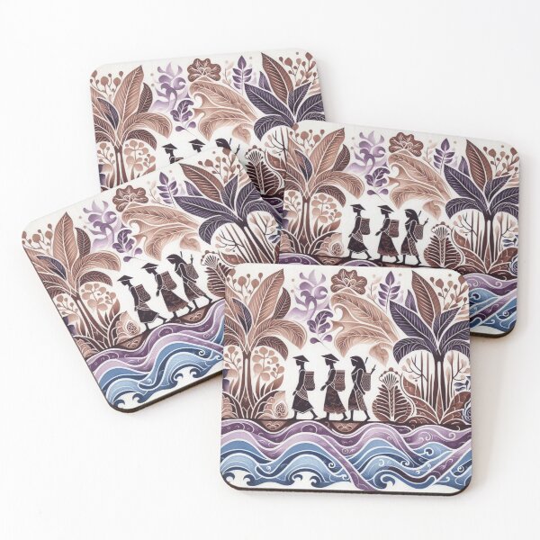Item preview, Batik landscape with figures designed and sold by Sigtrix.