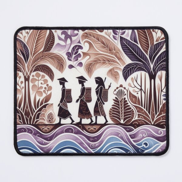 Item preview, Batik landscape with figures designed and sold by Sigtrix.