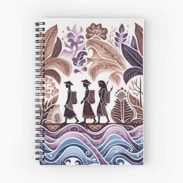 Artikelvorschau, Batik-Landschaft mit Figuren entworfen und verkauft von Sigtrix.