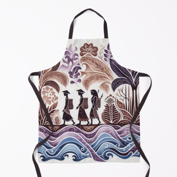 Item preview, Batik landscape with figures designed and sold by Sigtrix.