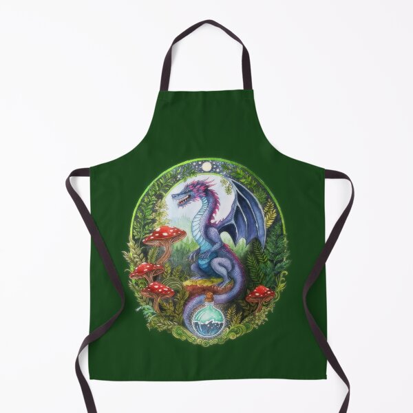 Item preview, Blue purple dragon guarding his precious potion designed and sold by studiovanharte.