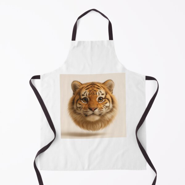 Item preview, Cute 3D Tiger Face – Fluffy Floating Wild Animal Character designed and sold by iamwonderkitty.