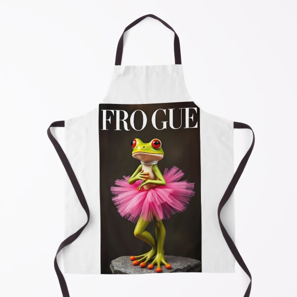Item preview, Stylish Frogue in pink tutu – Amphibian Chic Meets Meme Magic designed and sold by EmeraldeaArt.
