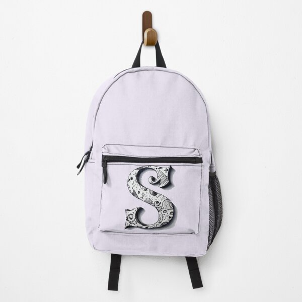 Item preview, Monogram Letter S – Black and White Doodle Alphabet Initial designed and sold by -justb-.
