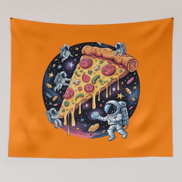 Item preview, Galactic Pizza Invasion – Hungry Astronauts in Deep Space designed and sold by Sepinik.