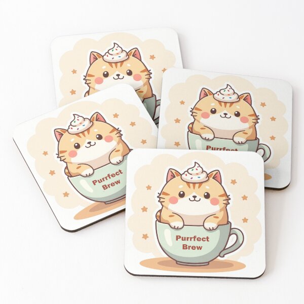 Item preview, Kawaii Coffee Cat – Purrfect Brew designed and sold by AgingeR.