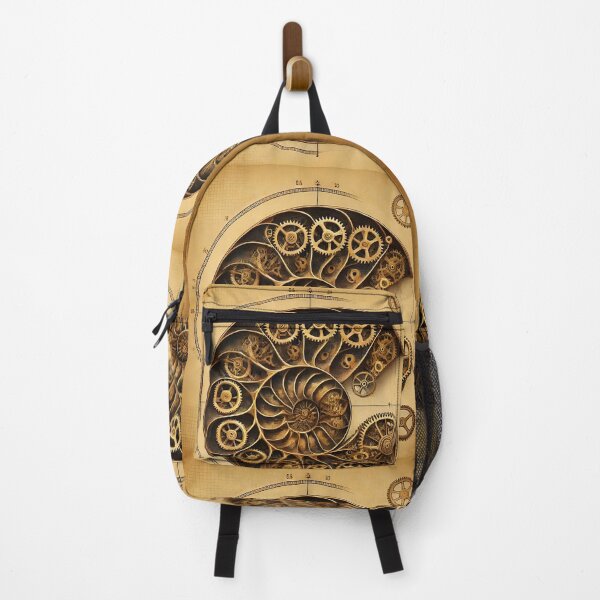 Artikelvorschau, Nautilus-Getriebeschale mit goldenem Schnitt | Steampunk-Gravurkunst entworfen und verkauft von Physics Lab.