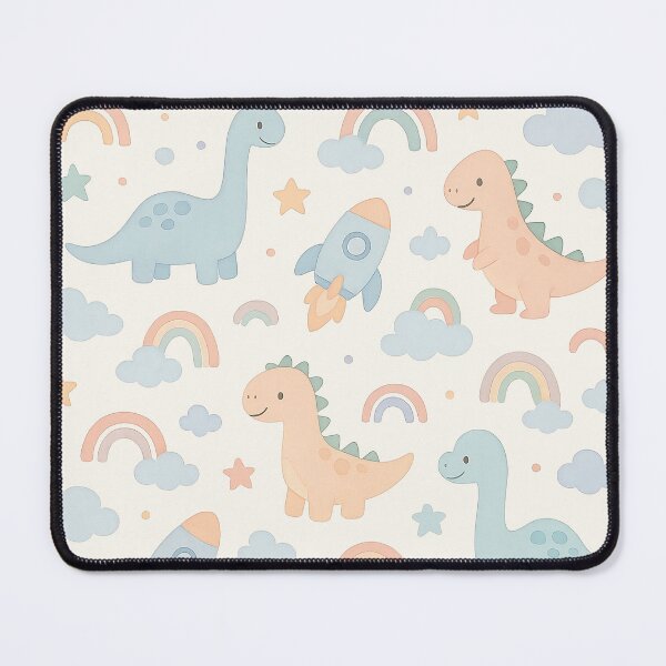 Item preview, Dino Dreams & Rocket Skies designed and sold by TilesHQ.