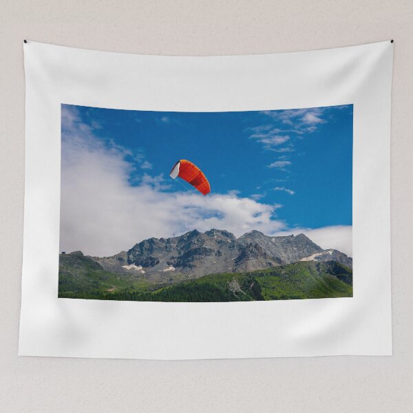 Item preview, Kitesail and Mountain Peak on Alpine Lake Silvaplana designed and sold by Mats Silvan.