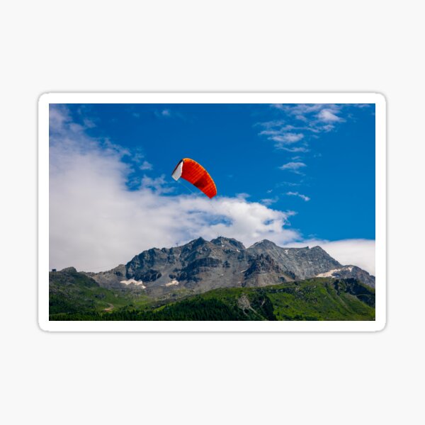 Item preview, Kitesail and Mountain Peak on Alpine Lake Silvaplana designed and sold by Mats Silvan.