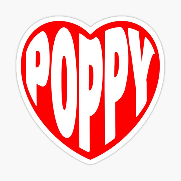 Item preview, Poppy in my Heart designed and sold by Kuni-Art.