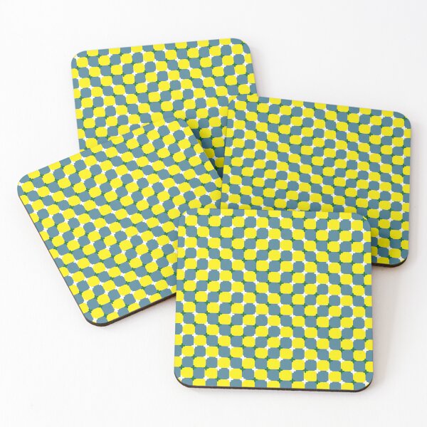 Item preview, Optical Illusion yellow grey designed and sold by ASKEW GRAPHICS.