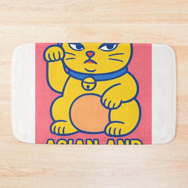 Item preview, Lucky Cat with Pride Flag Saying Asian and Serving designed and sold by Places On Earth.