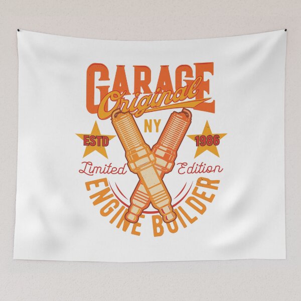 Item preview, Vintage Garage Engine Builder Graphic Design designed and sold by Richstd.