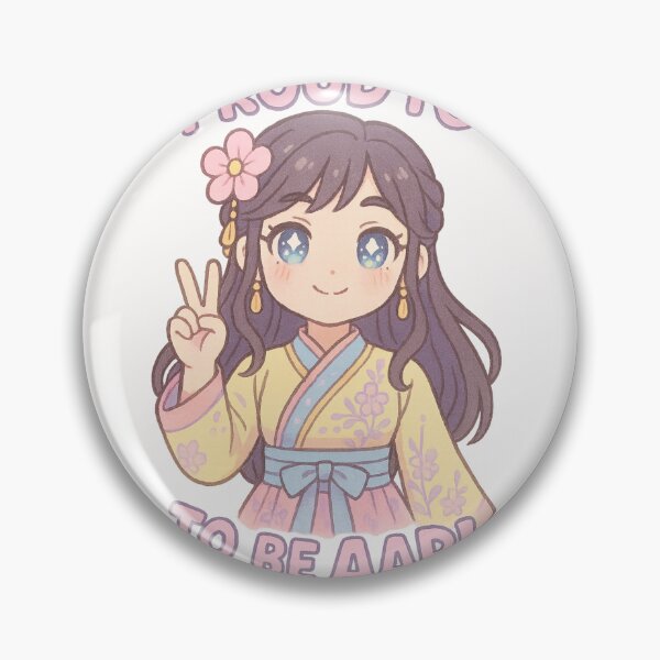 Item preview, Proud to Be AAPI Girl in Hanbok designed and sold by Places On Earth.