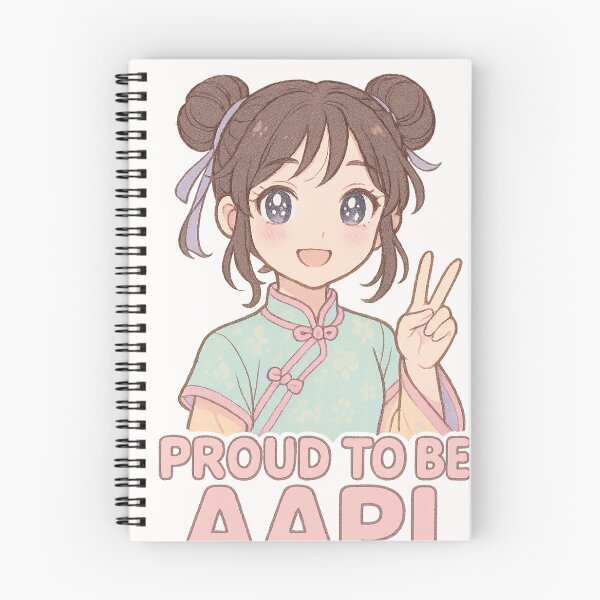 Item preview, Smiling Girl in Cheongsam with AAPI Pride designed and sold by Places On Earth.