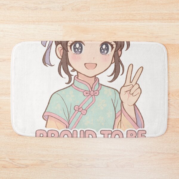 Item preview, Smiling Girl in Cheongsam with AAPI Pride designed and sold by Places On Earth.