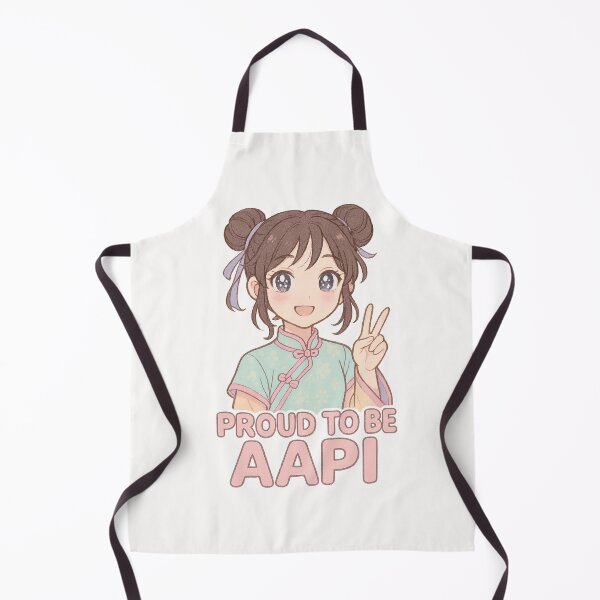 Item preview, Smiling Girl in Cheongsam with AAPI Pride designed and sold by Places On Earth.