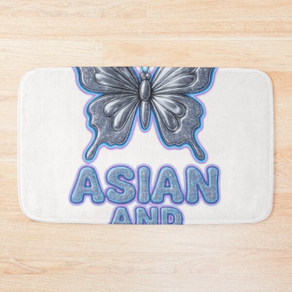 Item preview, Silver Butterfly with Asian and Proud Message designed and sold by Places On Earth.