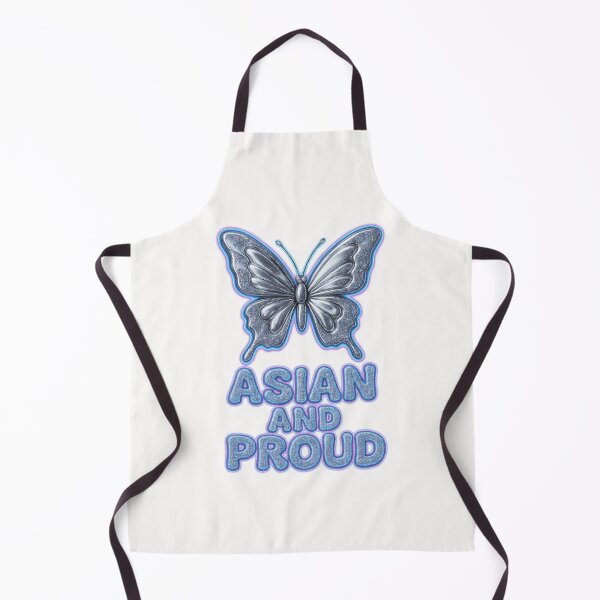 Item preview, Silver Butterfly with Asian and Proud Message designed and sold by Places On Earth.