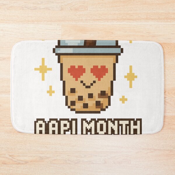 Item preview, Pixel Boba with AAPI Month Is Sweet Message designed and sold by Places On Earth.