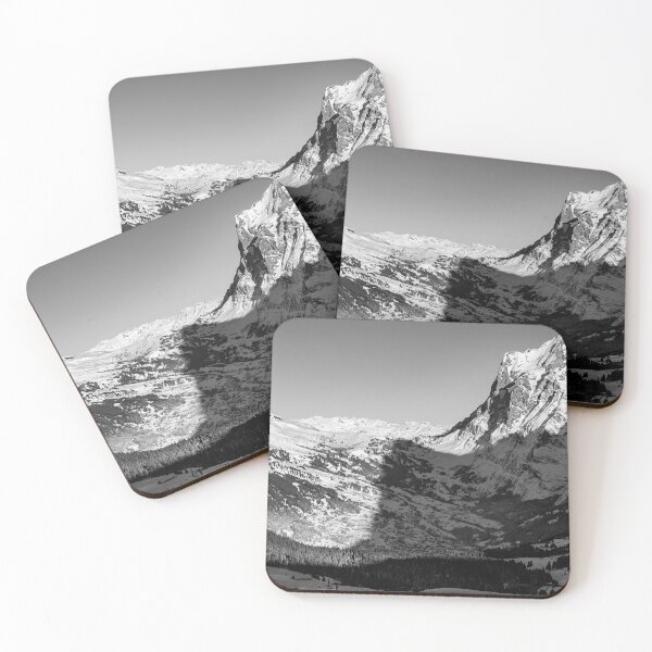 Item preview, Beautiful Panoramic View over Snowcapped Mountain Range and Peak Wetterhorn designed and sold by Mats Silvan.